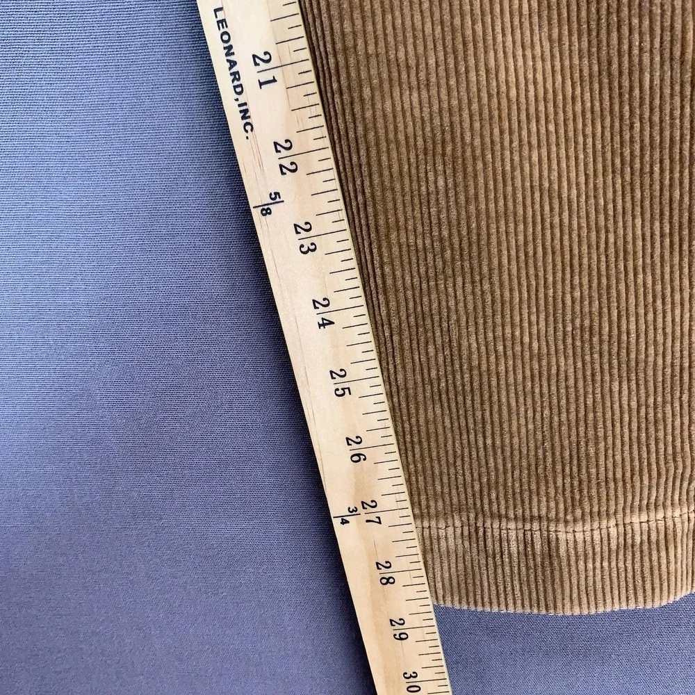 Polo Ralph Lauren Pants Mens 33x30 (33x29) Brown Corduroy Chino Stretch Straight
